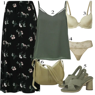 outfit mit Črna Krilo VERO MODA "popolna oblačila"