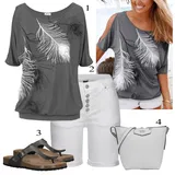 Kombinovat Kraťasy s Ležérními Topami image