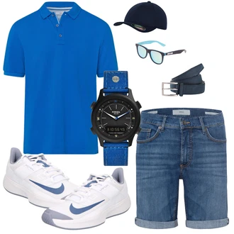 Outfit mit Weiß Hemd Brax "Perfekt für den Sommer"