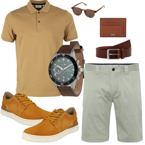 Braun/DunkelBraun Sonnenbrille/Brille Kapten & Son kombinieren