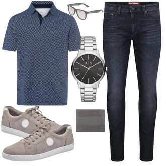 Business Outfits mit Grau Sneaker Rieker "Perfekt fürs Büro"
