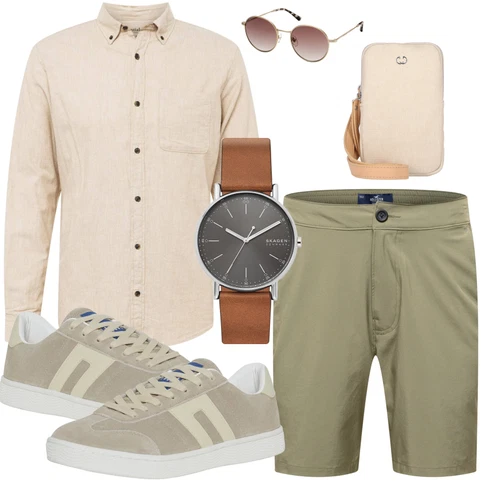 Gelb/Braun/Gold/Rosa Sonnenbrille Kapten & Son kombinieren