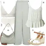 Pruhované VERO MODA Šaty Outfity image