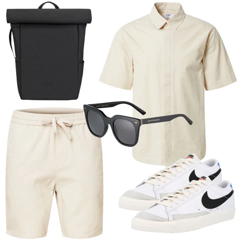 Grau/Schwarz/Dunkelgrau Sonnenbrille Kapten & Son kombinieren