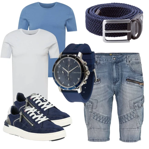 Blau/Hellblau/Grau T-Shirt & Top/Funktions T-Shirt/Kurzarm T-Shirt/Laufschuhe für Männer/Shirt-Set/Shirt/Sport-T-Shirt/Klassische Länge/Longshirt levi's ® kombinieren