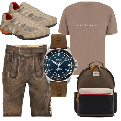 Sportlich Beige/Khaki/Braun Schuh Vintage Sneaker/WalkingSchuh/Schmaler Sneaker/Schuh Ohne Schnürsenkel/Sneaker Low/Sommer Sneaker/Leder Sneaker Geox kombinieren mit Schwarz Rucksack KiplingLook: Uni, Leger, Sportlich, Outdoor