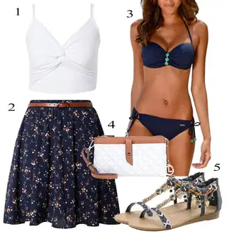 Outfit sa Crna Suknja About You "Ljetni outfiti"