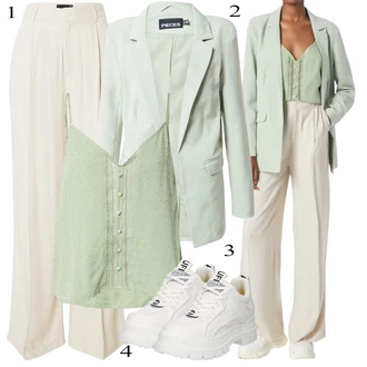 Outfit sa Bijela/Krem klizaljka/Tenisica za golf/cipela za kuglanje/gimnastička papuča/pristup cipela/Kopačka/cipela za trčanje/cam cipela/Nekategorizirano Buffalo "Ljetni outfiti"