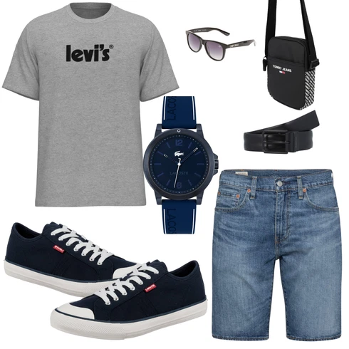 Schwarz Gürtel valentino kombinieren mit Weiß Sonnenbrille Camp David