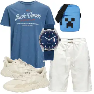 Sommer Outfits Trendige mit Braun/Beige/Hellgrau/Khaki Chunky Sneaker/Leder Sneaker/Sneaker Low/Sommer Sneaker Adidas Originals "Schöner Sommer Look"Look: Uni, Empire, Outdoor, Techno, Unisex, Streetwear, Trendige, Safari, Rap, Steampunk, Esthetische, Coole