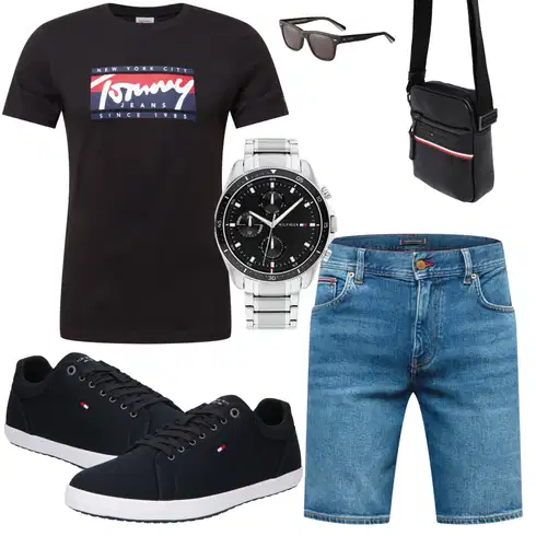Schwarz/Silber/Gelb/Grün ArmbandUhr/KettenUhr/Smartwatch Tommy Hilfiger kombinieren