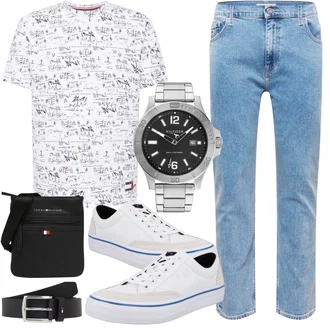 Outfit mit Casual T-Shirt Tommy Hilfiger Underwear "Schönes Freizeit Outfit"