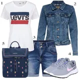 Plave Nike Tenisice Outfiti image