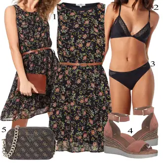 Outfit sa Crna/Tamnoplava Klasične Gaćice/Gaćice bez prepona/Futrola za Suknju/Gaćica & tanga/Gaćice S Visokim Strukom/Brazilski Slip/Gaćice Calvin Klein underwear "Ljetni outfiti"