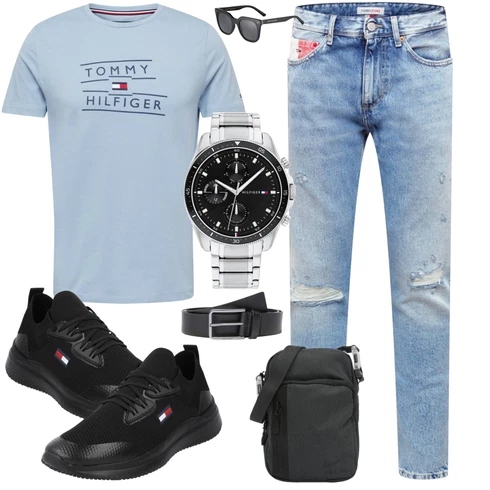 Grau/Schwarz/Dunkelgrau Sonnenbrille Kapten & Son kombinieren