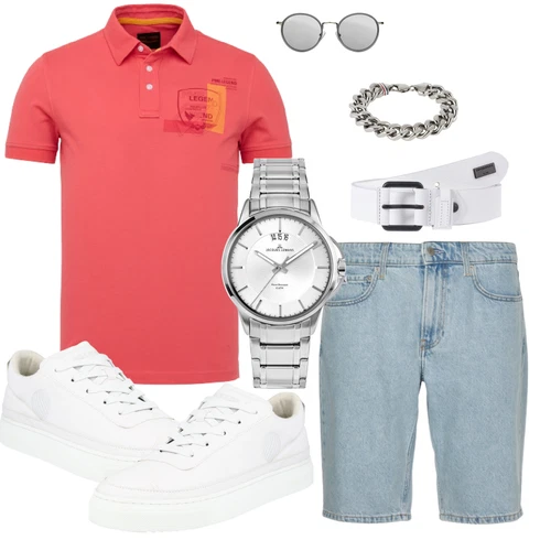 Weiß/Creme Sneaker Low/Plateau-Sneaker/Leder Sneaker/Schmaler Sneaker komrads kombinieren