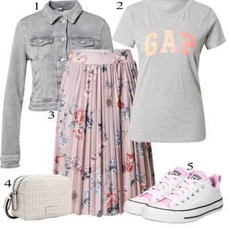 Outfity pro zábavu s Šedá Tričko/Móda Pro Plnoštíhlou Tričko & Top Móda Pro Plnoštíhlé GAP "Outfit na léto"