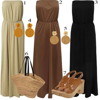 Old Money Outfit sa Crna Kombinezon i hlače s naramenicama/Haljina/Haljina Veći Broj Only "Ljetni outfiti"Look: Rap, Elegantan, Prevelik, Poslovni, 20-ih godina, Preodjeven, Old Money, 30-ih godina