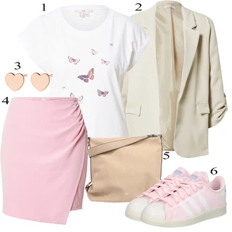 Družička Outfit s Růžová 60tého Léta Sukně/Koktejlová Sukně/Italská Sukně/Moderní Sukně/Sukně Pro Matriku/Vázací Sukně/Zavinovací Sukně Object "Perfektní na léto"