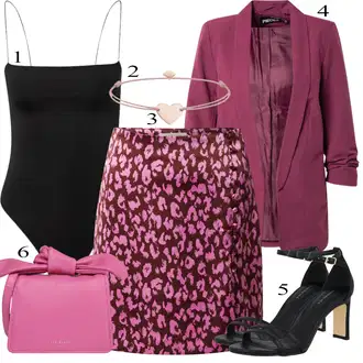 outfit mit Roza Torba za čez ramo Ted Baker "poletna obleka"