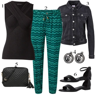 outfit mit Črna Denim Jakna Tommy Jeans "poletna obleka"