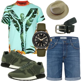 Outfit mit Weiß Hemd Brax "Sommerliches Freizeit Outfit"