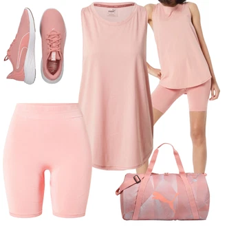outfit mit Roza/Bež/Modra Superga Puma "Športna oblačila"