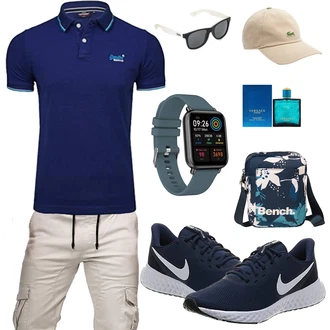 Outfit mit Blau Schuh Nike "Stilvoller Look für die Freizeit"