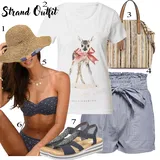 Outfity s pruhovanými kraťasy image