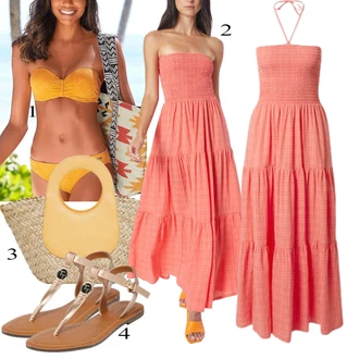 Duga/maxi Outfit sa Pink Haljina/Dodatak Sisters Point "Ljetni outfiti"