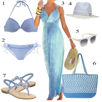 Dlouhé Outfit s Tyrkysový/Zelená Plážové Šaty/Dlouhé Letní Šaty/Maxi Šaty/Šaty S Rovným Střihem/Dlouhé Šaty/Žerzejové Šaty Lascana "Perfektní na léto"