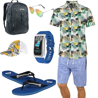Sommer Outfits Stil mit Blau findtime "Strand Outfit"Look: GoGo, Goa, Stil, Indoor, Empire