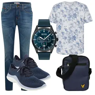 Outfit mit Schwarz Sneaker Crocs "Street Style Outfit"