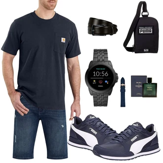 Outfit mit Schwarz Unkategorisiert Carhartt "Stylische Sommerlaune"