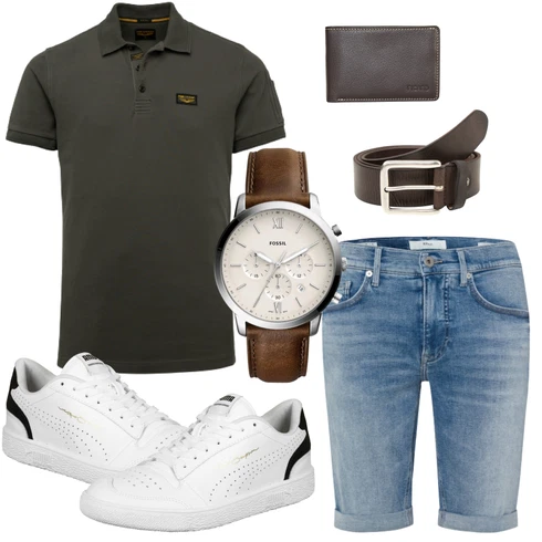 Schwarz Poloshirt PME Legend kombinieren