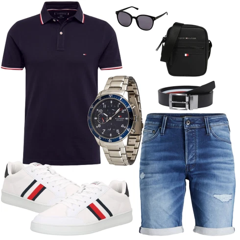 Schwarz Sonnenbrille Kapten & Son kombinieren