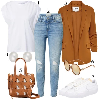 Outfit s Hnědá Taška Přes Rameno Ted Baker "Módní letní vzhled"