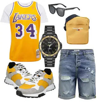 Sport Outfits Kurvige mit Grau/Weiß/Creme Bluse Große Größe/Kurzarm T-Shirt/Laufschuhe für Männer/Funktions T-Shirt/Ausgefallenes T-shirt/Casual T-Shirt/Shirt/Sport-T-Shirt/Mesh Shirt/Shirt & Top Große Größe Jack & Jones "Summer Outfit"