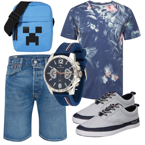Blau/Dunkelblau Bluse und Tunika Tunika/Shirt & Top Große Größe Key Largo kombinieren