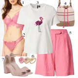 Outfity s pruhovanými kraťasy image