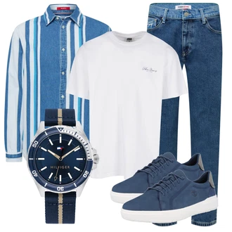 Lang/Maxi Outfit mit Blau Jeans Tommy Jeans "Alltagsoutfit"