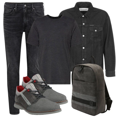 Schwarz Jeansjacke Calvin Klein Jeans kombinieren