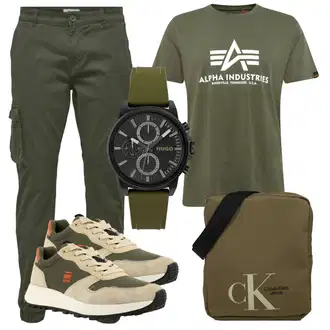 Outfit mit Beige Sneaker G-Star Raw "Alltagsoutfit"