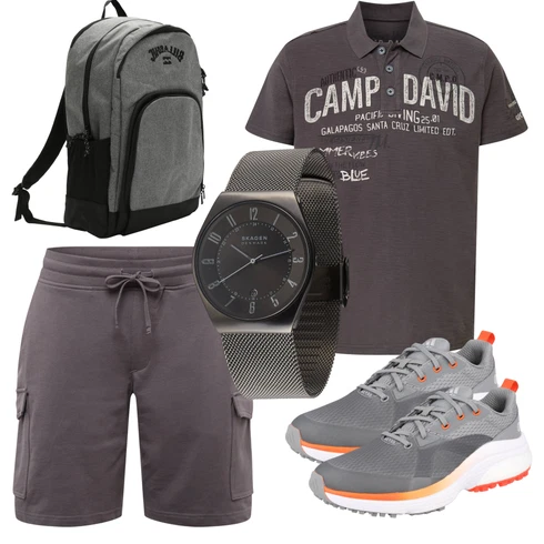 Khaki/Grau/Braun/Lila/HellGrau/DunkelGrau Cargo Short/Bermuda/Musselin Shorts/Sweatshorts/Kurze Hose/Baggy Short Key Largo kombinieren