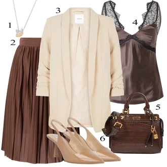 Outfit s Hnědá Lodička na Platformě/Zimní bota Steve Madden "Obchodní Outfit"