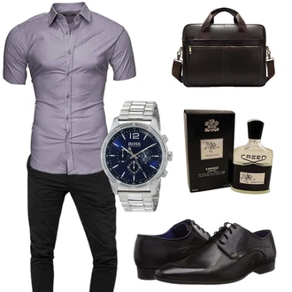 Business Outfits Große Größen mit Grau Kayhan "Business Outfit"