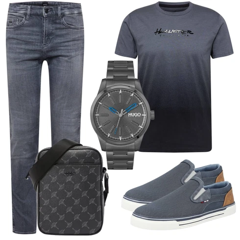 7/8-lang Grau/Hellgrau/Dunkelblau/Dunkelgrau Biker Jeans/Sportschuhe/Girlfriend Jeans/Jeans mit Schlitz/Low Rise Jean/Regular-Fit Jeans/Lederjacke/Slim Fit Jeans/Straight Leg Jean/Leder Schuhe/Tapered-Jeans/Thermojeans/Winterjacke/Hose Große Größe Boss kombinieren