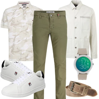 Outfit mit Grau Anzug S.Oliver "Cool für die Freizeit"
