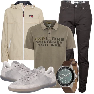 Outfit mit Grau Sneaker Lloyd "Cooles Alltagsoutfit"