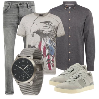Outfit mit Beige Sneaker G-Star Raw "Cooles Alltagsoutfit"